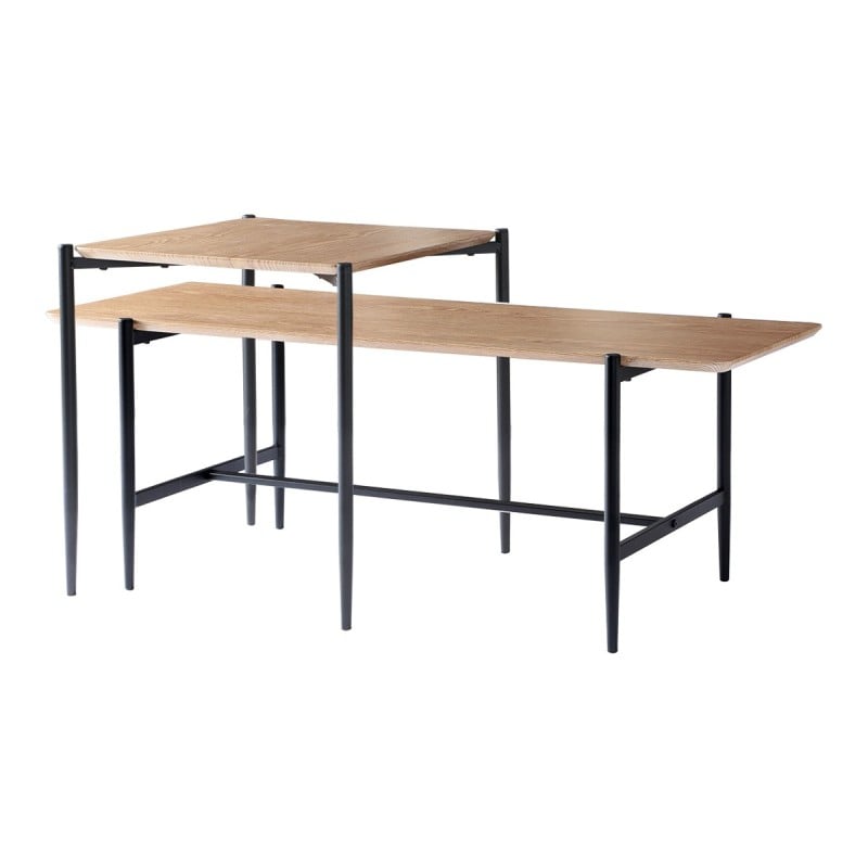 lot-de-2-tables-basses-gigognes-decor-chene-pieds-metal-noir-jessie