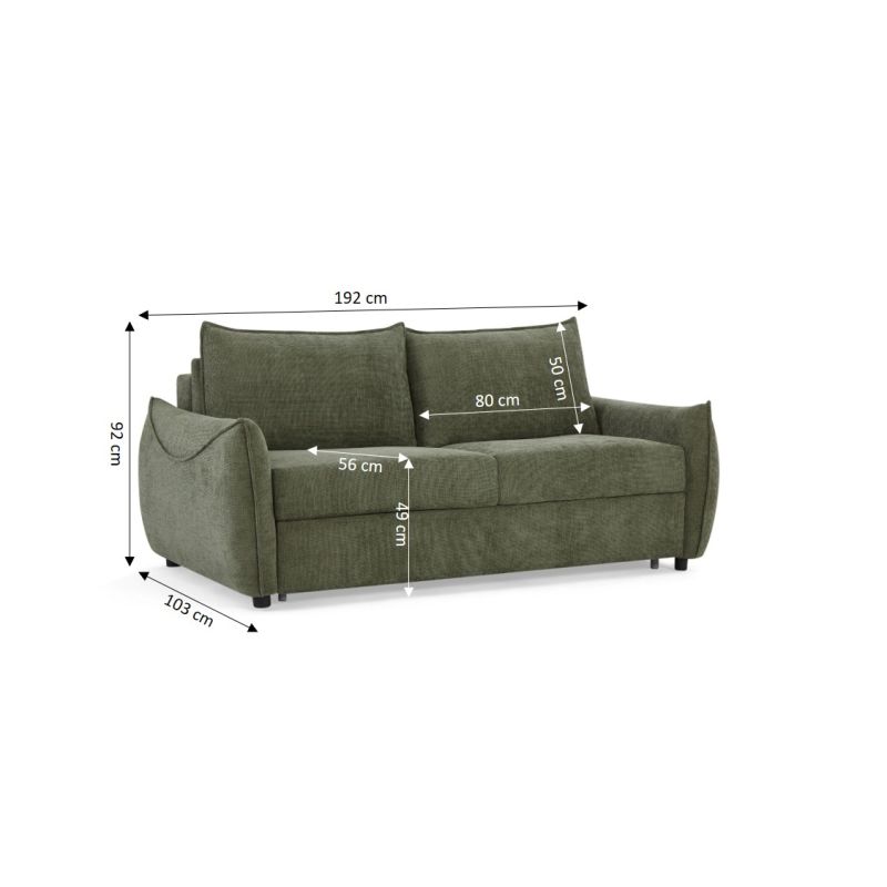 canape-droit -express-tissu-vert-3-places